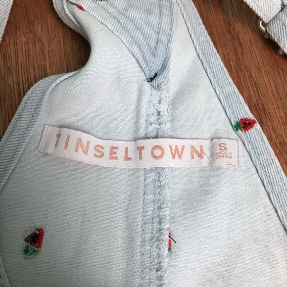 SOLD.  NWT Tinseltown Overall Shorts - Picture 3 of 9